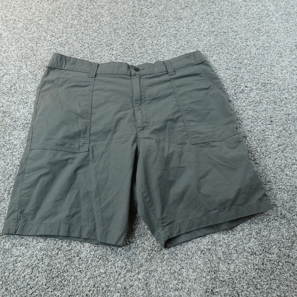 Wrangler Shorts Mens 40 Brown Gray Cargo ATG Outdoors Stretch Flex Waist Hiking